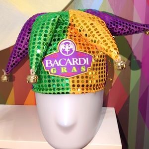 Bacardi Sparkle Mardi gras Jester's hat